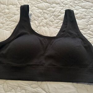 Torrid Black Ribbed Bralette Bra